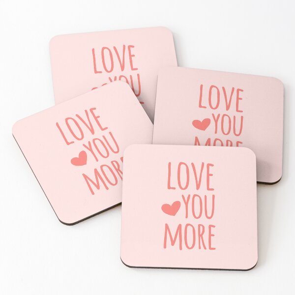 Item preview, Pink Love You More Quote designed and sold by whimseydesigns.
