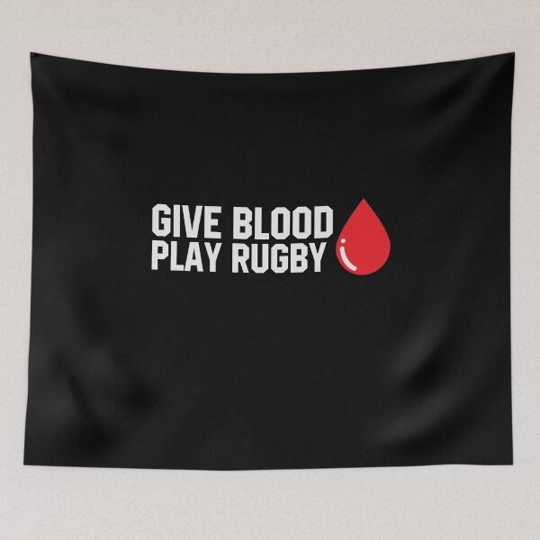 Item preview, Rugby - Give blood play rugby designed and sold by Mohja-Design.