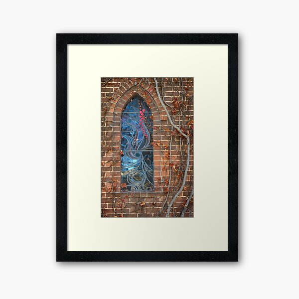 Gostwyck Chapel Window - Autumn Framed Art Print