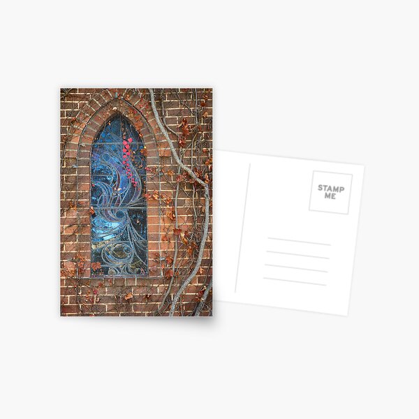 Gostwyck Chapel Window - Autumn Postcard