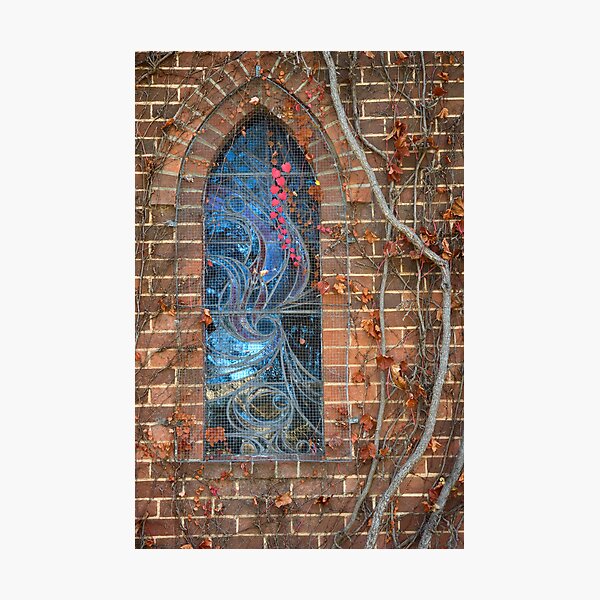 Gostwyck Chapel Window - Autumn Photographic Print