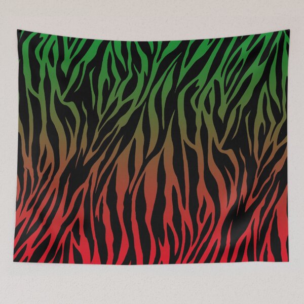 Item preview, Green Red Zebra Skin designed and sold by HomeLivingCo.