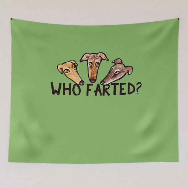 Item preview, Who farted greyhound humor designed and sold by FrictionMaxxing.