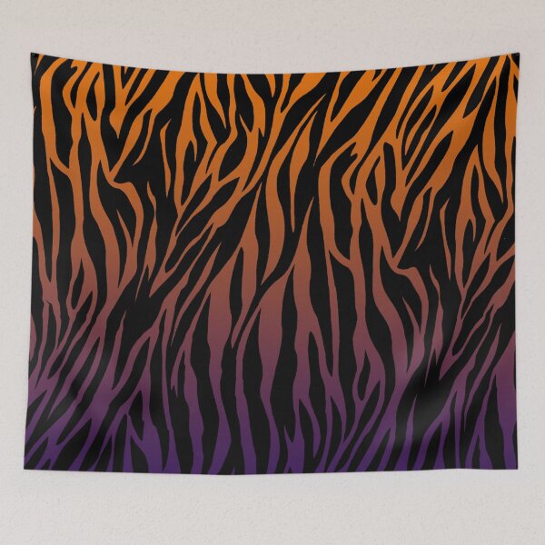 Item preview, Orange Purple Zebra Skin designed and sold by HomeLivingCo.
