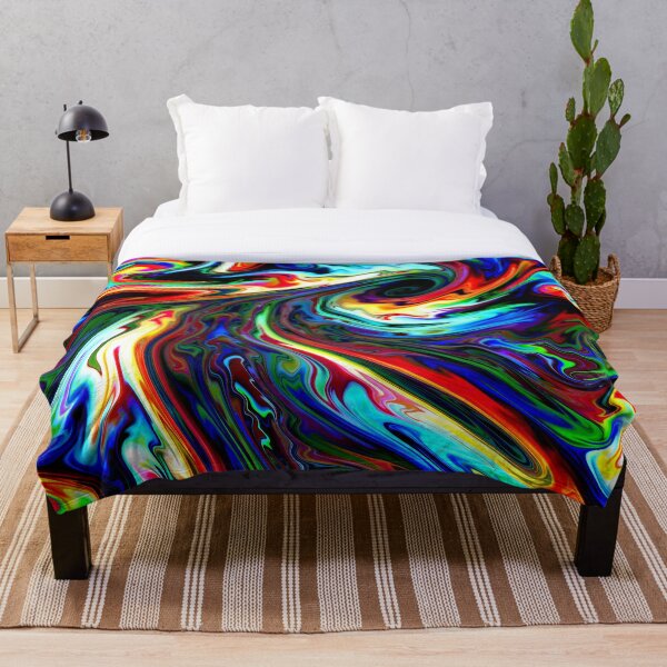Melted Pathways Throw Blanket