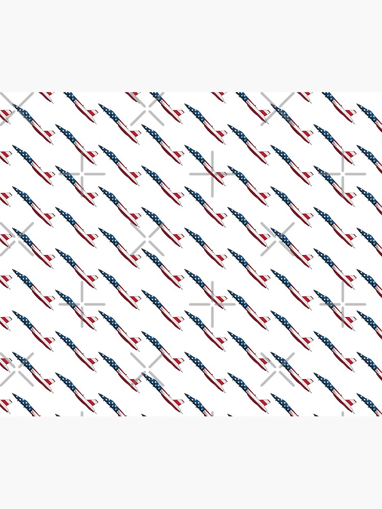American Flag Military Jet by hobrath