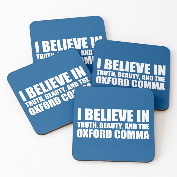 Item preview, I Believe in the Oxford Comma Humor designed and sold by Epic Love Designs.