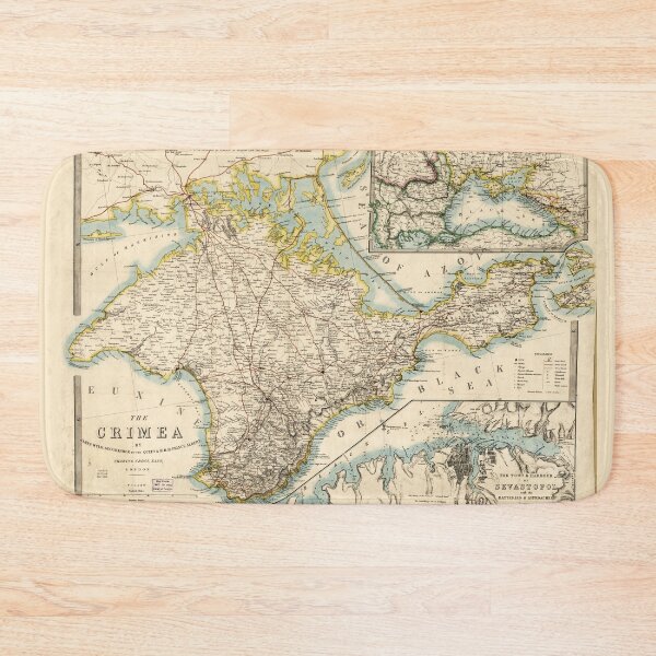 Item preview, The Crimea (Ukraine) Sevastopol Region Map circa 1855 designed and sold by allhistory.