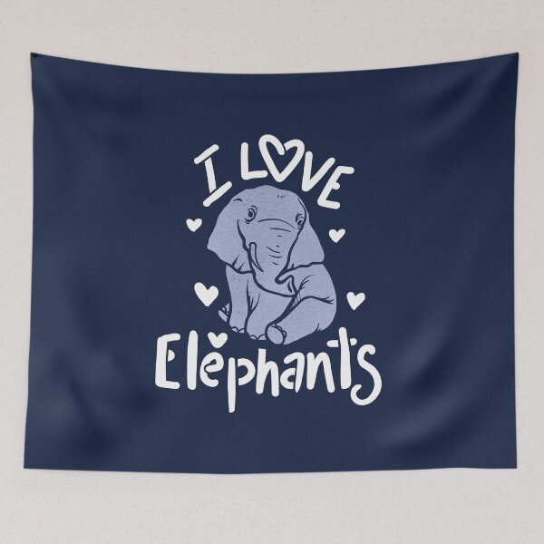 Item preview, I love elephants designed and sold by FrictionMaxxing.