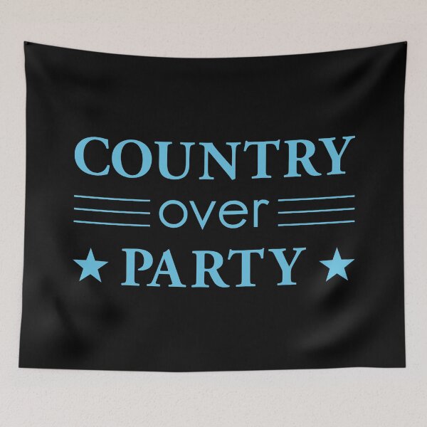 Item preview, Country Over Party Unified US Politics designed and sold by oneprettyprint.