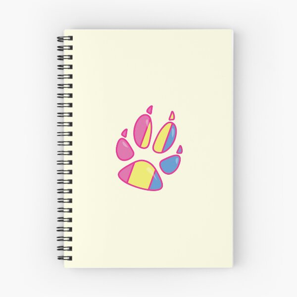 Item preview, Pansexual Pride Furry Fox Paw Print designed and sold by Morgan Johnsen.
