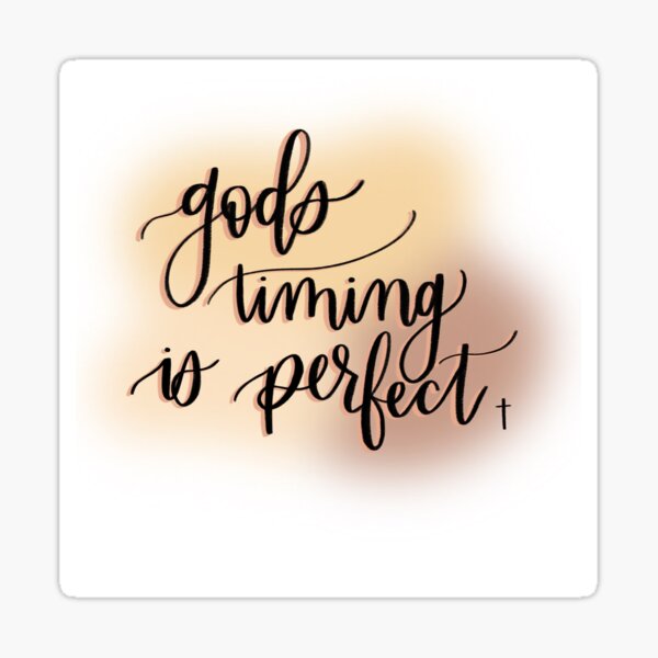 Be Patient Gods Timing Perfect On Stock Vector Royalty Free 620910551   Shutterstock