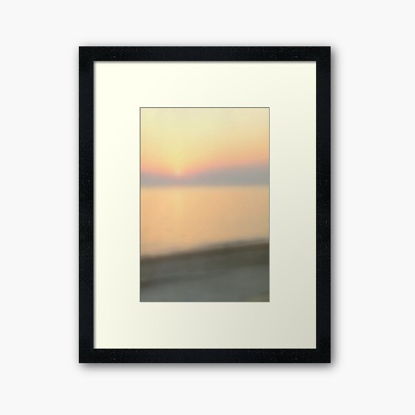 Blurred Sunset Framed Art Print