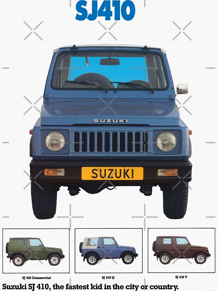 Sticker for Sale mit Suzuki SJ 410 / SAMURAI von ThrowbackM2