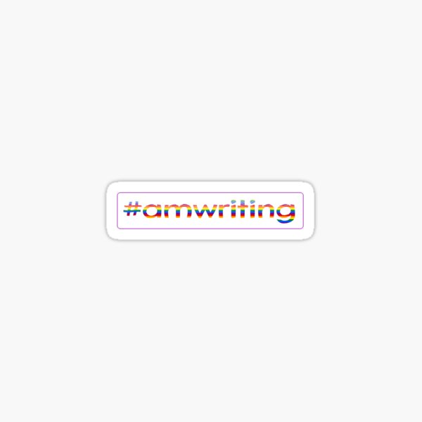 LGBTQ #amwriting Sticker