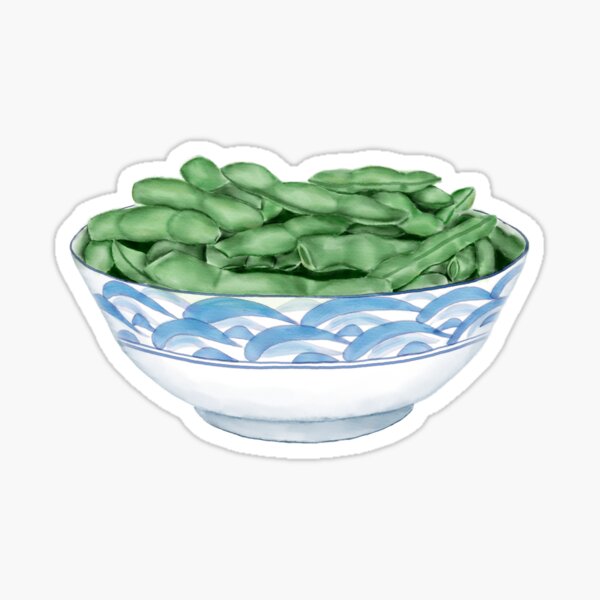 Boiled Green Soybeans | 盐水毛豆 Sticker