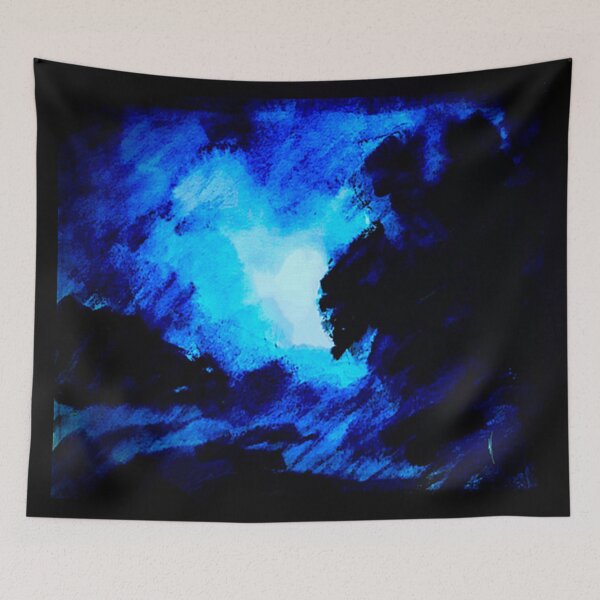 Item preview, Abstract Nighttime Blue Landscape  designed and sold by Mark Jesus-Allen.