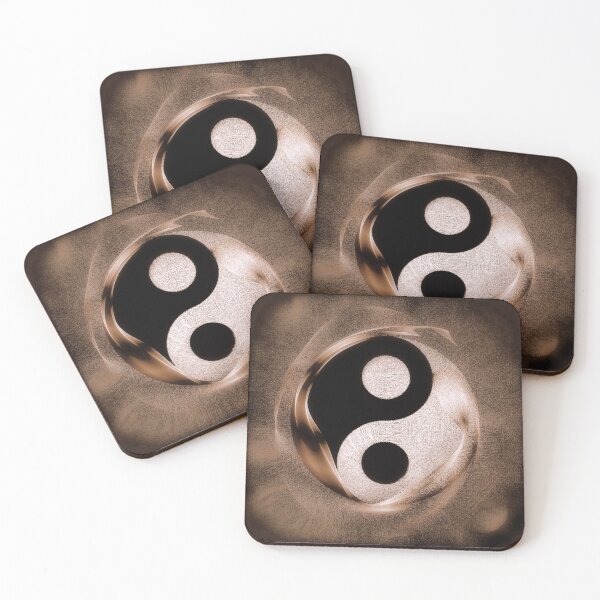 Item preview, Yin-Yang Enso Brown Zen Buddhism designed and sold by sheSzen.