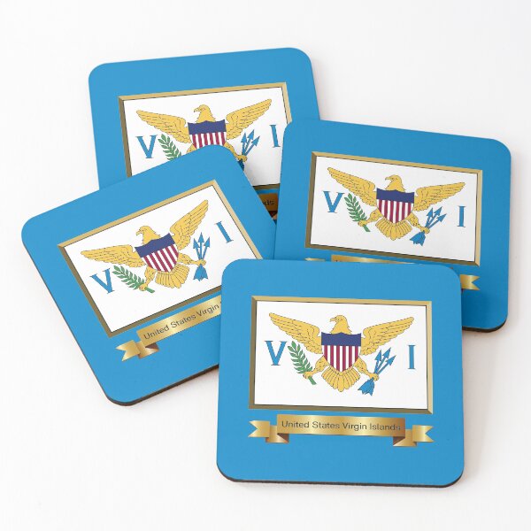 Item preview, United States Virgin Islands Flag Gifts, Masks, Stickers & Products (N) designed and sold by mpodger.