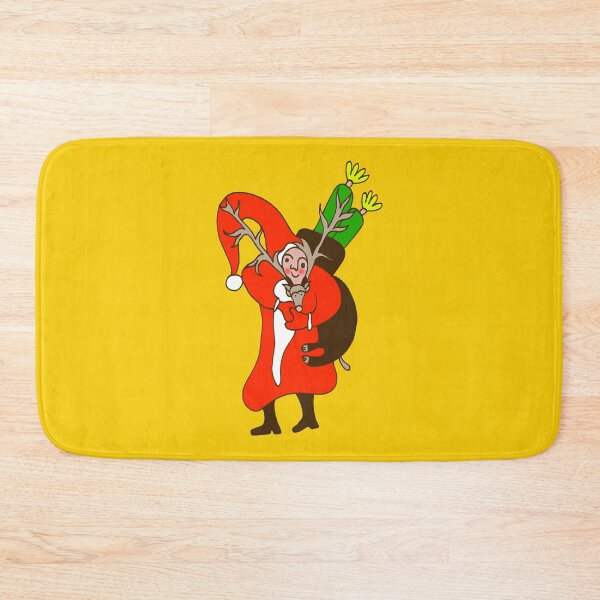 Item preview, Saint Nicholas with Deer on Orange Board  designed and sold by Istvan Ocztos.