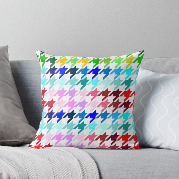 Item preview, Hounds Tooth in Red, Green, Blue, Christmas and Holiday Fantasy Collection designed and sold by Sharon Schwalbe.