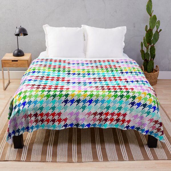 Item preview, Hounds Tooth in Red, Green, Blue, Christmas and Holiday Fantasy Collection designed and sold by Sharon Schwalbe.