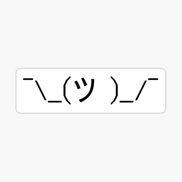 Item preview, Shrug Emoticon designed and sold by gingerlouls.