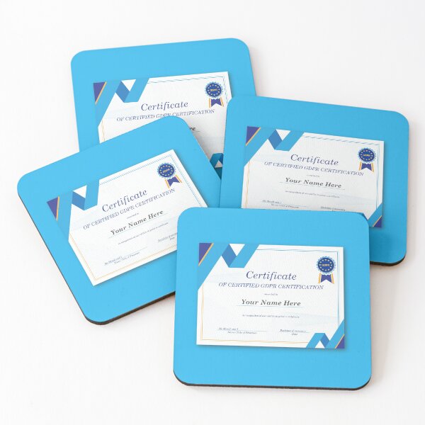 Item preview, Certificate of Certified GDPR Certification designed and sold by DataKat.