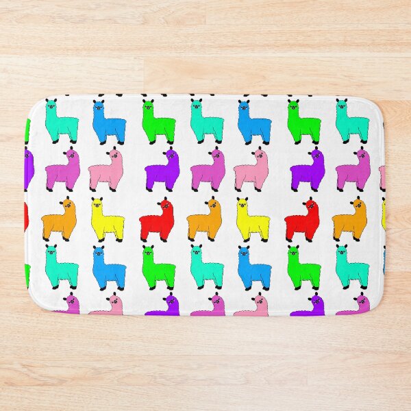 Item preview, Rainbow Llamas designed and sold by Melanie Jeyakkumar.