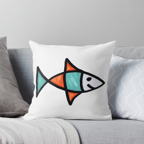 Item preview, Smiling Fish on White Board designed and sold by Istvan Ocztos.