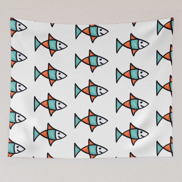 Item preview, Smiling Fish on White Board designed and sold by Istvan Ocztos.