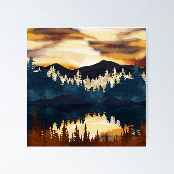 Artikel-Vorschau von Herbst Sonnenuntergang, designt und verkauft von spacefrogdesign.
