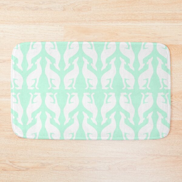 Item preview, Greyhound Pattern: Mint & White designed and sold by HiNoonStudio.