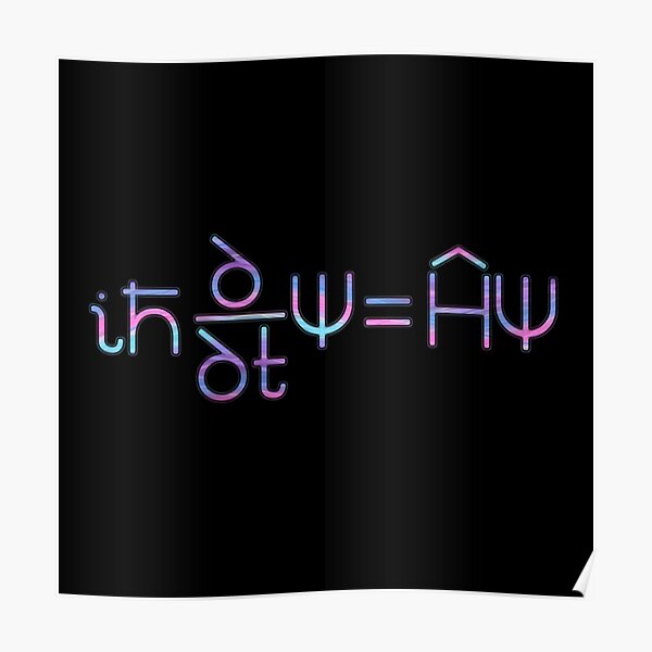 Schrödinger's Equation Poster