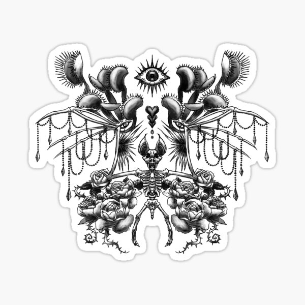 Covens "Halloween Bat" Tattoo Design Sticker