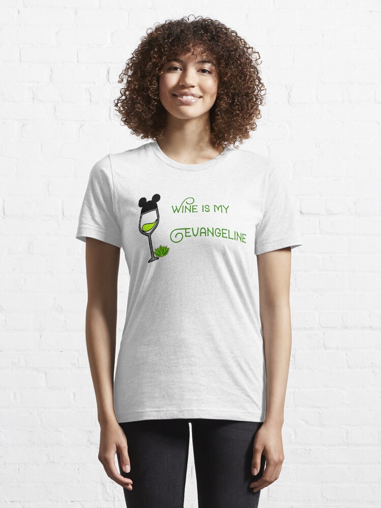 Alternate view of Wine is my Evangeline Essential T-Shirt