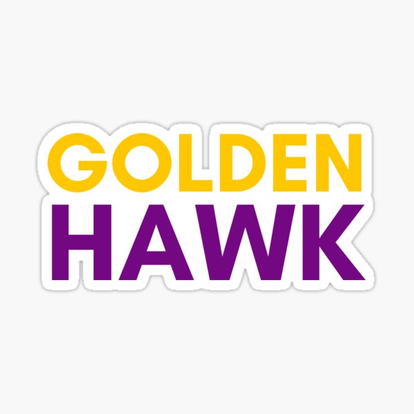 Wilfrid Laurier University Golden Hawk Logo Sticker By Stickel Redbubble