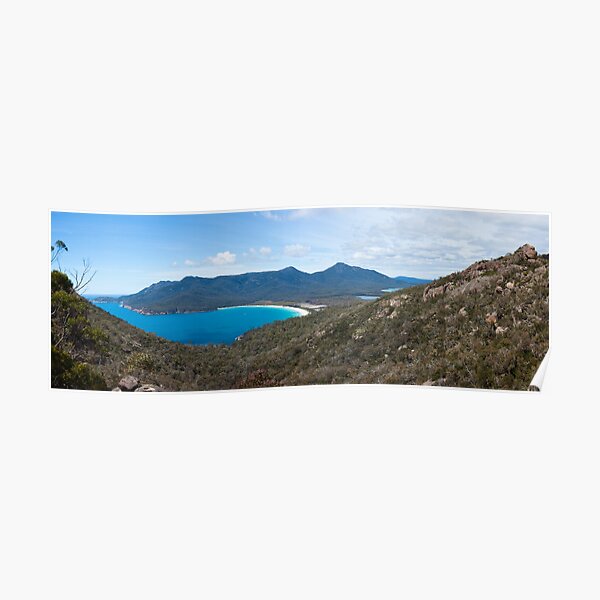 Wineglass Bay Panorama Poster