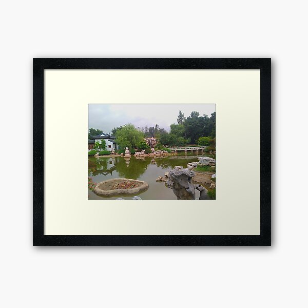 Chinese garden Framed Art Print