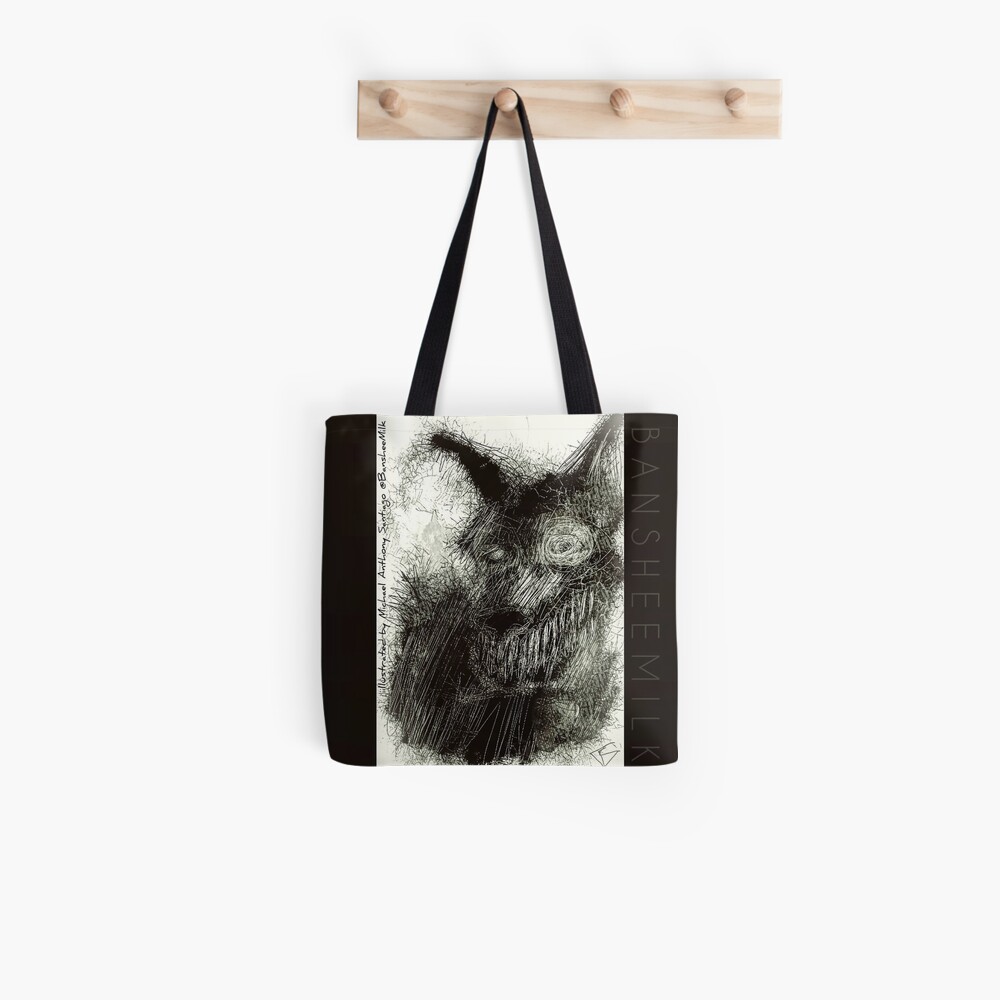 black dog tote