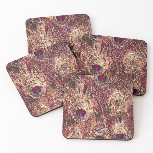 Item preview, Golden Ruby Peacock Feathers designed and sold by Glimmersmith.