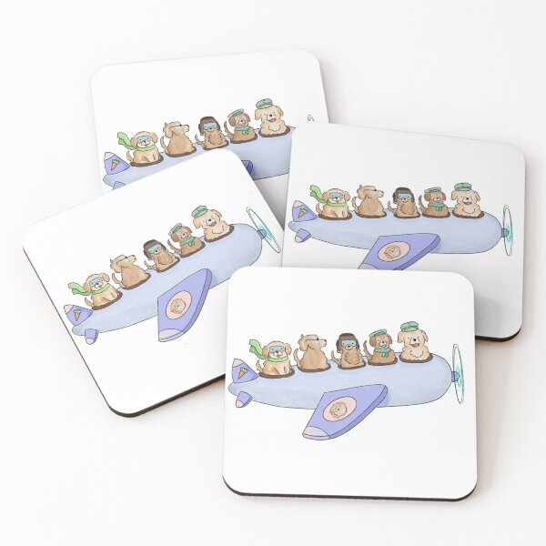 Golden Ratio Airlines Coasters (Set of 4)