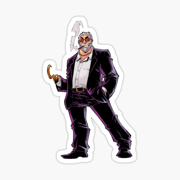 Rooker Comic-style Sticker