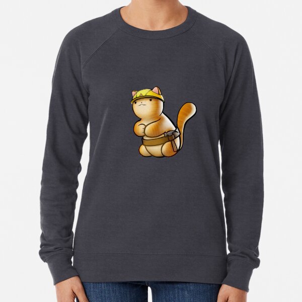 Geology Cat - cutout Lightweight Sweatshirt