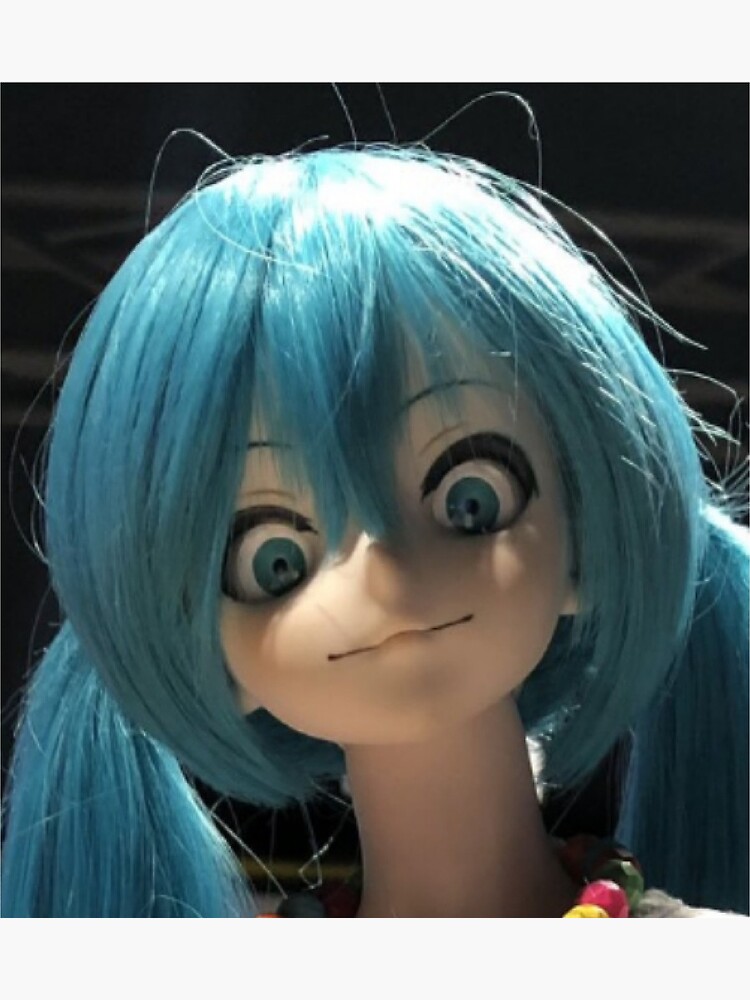 Creepy Miku Doll Face by 1Zaners.