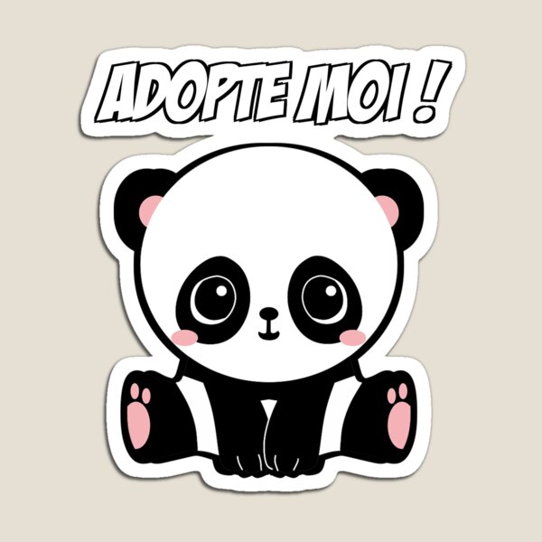 Adopt Me Panda Magnets Redbubble - decal ids for roblox bloxburg panda