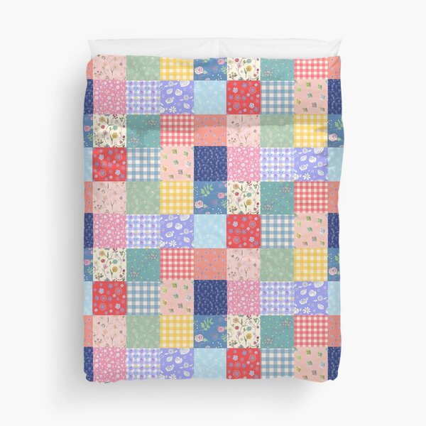 Happy summer patchwork Duvet Cover