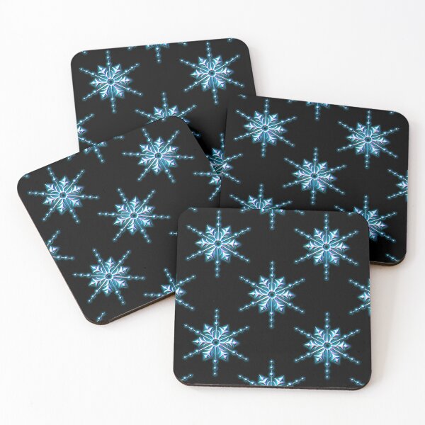 Item preview, Ice Blue Christmas Star on Black designed and sold by GraphicAllusion.