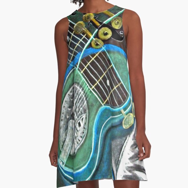 Bluegreen Dobro A-Line Dress