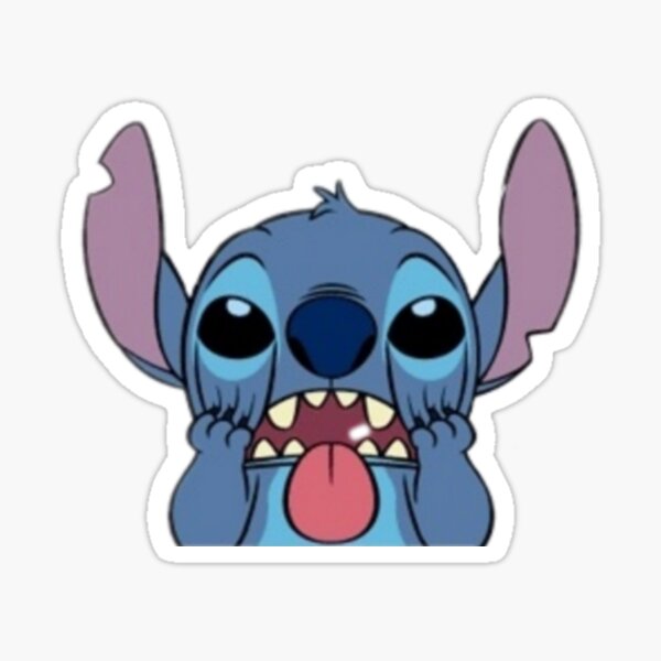 Stitch Face Stickers | Redbubble